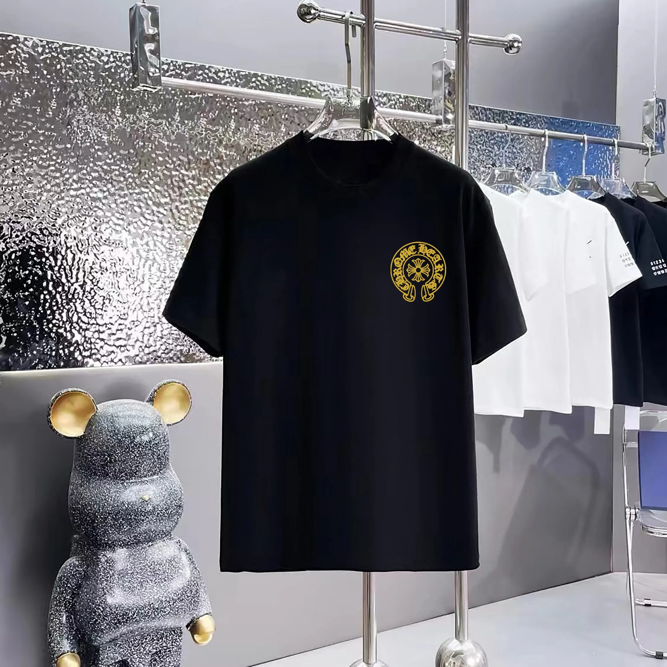 80 Chrome Hearts T 1:1 1×1 Same Style logo OS ：Black，White， ，Red， Gray Size：XS-L